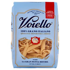 Voiello Pasta La Gran Penna Ruvida N°200 Grani 100% Italiani Trafilata Bronzo 500g