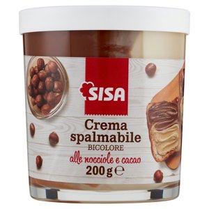 Sisa Crema Spalmabile Bicolore Alle Nocciole E Cacao 200 G