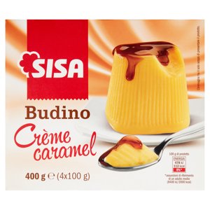 Sisa Budino Crème Caramel 4 X 100 G