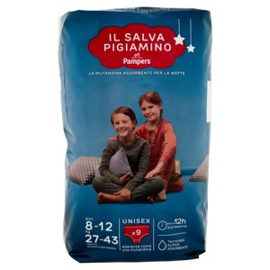 Pampers Il Salva Pigiamino Anni 8-12 Kg 27-43 Unisex 9 Pz