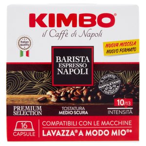 Kimbo Barista Espresso Napoli Capsule Compatibili Con Le Macchine Lavazza A Modo Mio* 16 X 7,5 G