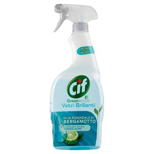 Cif Greenactive Vetri Brillanti Olio Essenziale Di Arancia 650 Ml