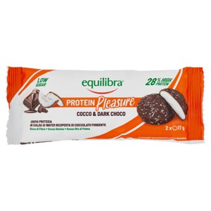 Equilibra Protein Pleasure Cocco & Dark Choco 2 X 17 G