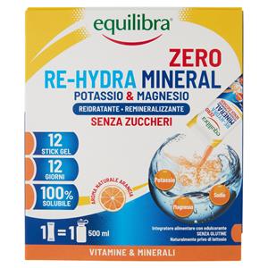 Equilibra Re-hydra Mineral Zero Potassio & Magnesio Stick Gel 12 X 30 Ml