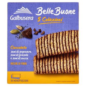 Galbusera Bellebuone 5 Colazioni Cioccolato Semi Di Papavero, Semi Di Girasole E Semi Di Zucca 5x40g