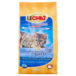 Lechat Croccantini Con Pesce Fresco Tonno E Salmone 1,5 Kg