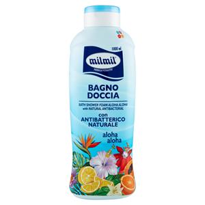 Milmil Bagno Doccia Con Antibatterico Naturale Aloha Aloha 1000 Ml