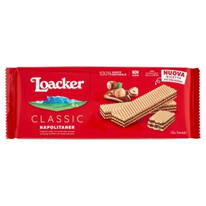 Loacker Classic Napolitaner Wafer Con Crema Alle Nocciole 100% Italiane Wafers 175g