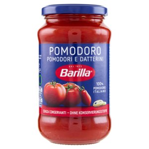 Barilla Sugo Pomodoro E Datterini 100% Pomodoro Italiano Condimento Per Pasta 400g