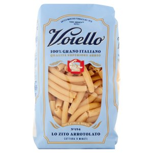 Voiello Pasta Lo Zito Arrotolato N°194 Grano Aureo 100% Italiano Trafilata Bronzo 500 G