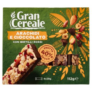 Grancereale Barrette Frutta Secca Arachidi E Cioccolato 112g