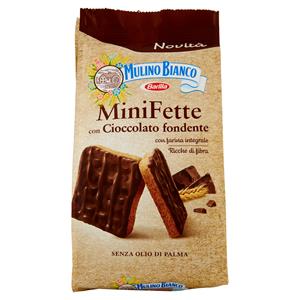 Mulino Bianco Mini Fette Con Cioccolato Fondente 110g