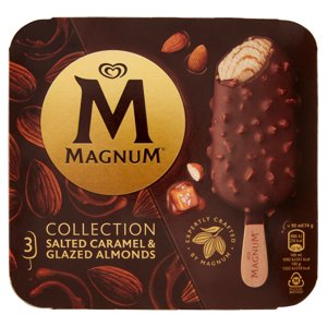 Magnum Collection Salted Caramel & Glazed Almonds 3 Gelati 222 G