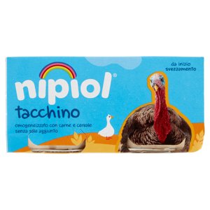 Nipiol Tacchino Omogeneizzato Con Carne E Cereale 2 X 80 G