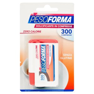 Pesoforma, Dolcificante In Compresse, Zero Calorie, Senza Glutine, 0 Kcal, 300 X 50 Mg