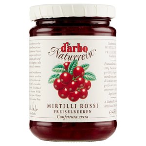 Darbo Confettura Naturrein Mirtilli Rossi 450 G