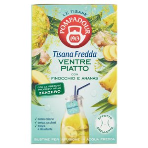 Pompadour Le Tisane Tisana Fredda Ventre Piatto 18 X 2,5 G