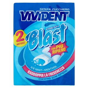 Vivident Fresh Blast Ice Mint Menthol 2 X 30 G