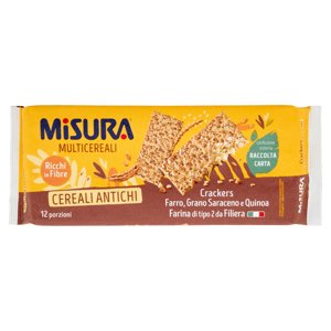 Misura Multicereali Crackers Farro, Grano Saraceno E Quinoa 350 G