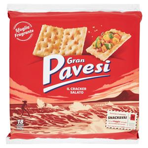 Gran Pavesi Il Cracker Salato Con Grano 100% Italiano 560g