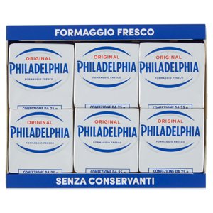 Philadelphia Original Formaggio Fresco Spalmabile - 6 X 25 G