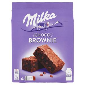 Milka Choco Brownie, Merendina Al Cioccolato Al Latte - 6x25g