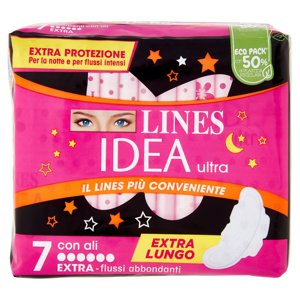 Lines Idea Ultra Extra - Flussi Abbondanti Con Ali 7 Pz