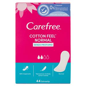 Carefree Cotton Feel* Normal Senza Profumo Salvaslip 44 Pz