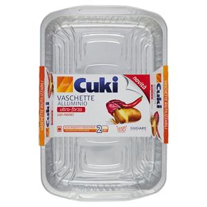 Cuki Cuoce Vaschette Alluminio Ultra-forza Con Manici 6 Porzioni 2 Pz