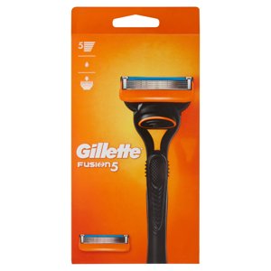 Gillette Rasoio Uomo Fusion5 A 5 Lame, 1 Manico + 2 Lamette Barba