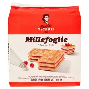 Matilde Vicenzi Millefoglie 3 Basi Per Torta 250 G