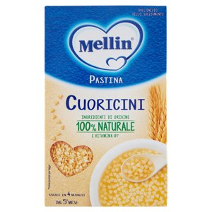 Mellin Pastina 100% Naturale Cuoricini Con Farina Grano Tenero 320 G