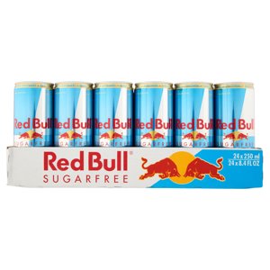 Red Bull Energy Drink, Senza Zuccheri, 250 Ml (24 Lattine)