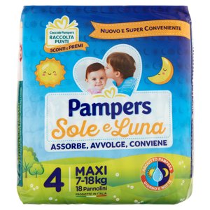 Pampers Sole E Luna 4 Maxi 17 Pz