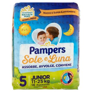 Pampers Sole E Luna 5 Junior 15 Pz