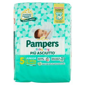 Pampers Baby-dry Junior 16 Pz