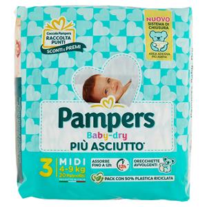 Pampers Baby-dry Midi 20 Pz