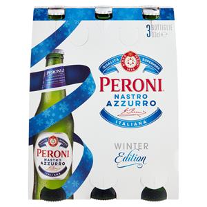 Peroni Nastro Azzurro Birra 3 X 33 Cl