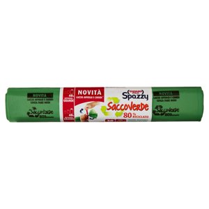 Domopak Spazzy Sacco Verde 100% Riciclato Da Post-consumo 40 Lt 55x65 Cm 20 Pz