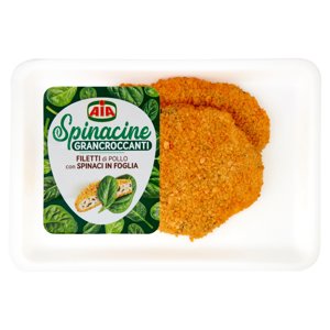 Aia Spinacine Grancroccanti Filetti Di Pollo Con Spinaci In Foglia 0,300 Kg