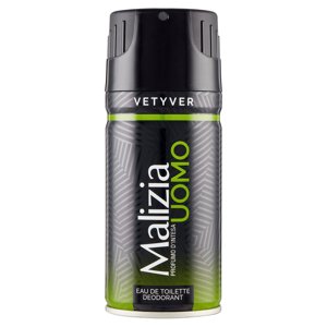 Malizia Uomo Vetyver Eau De Toilette Deodorant 150 Ml