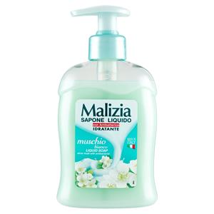 Malizia Sapone Liquido Con Antibatterico Idratante Muschio Bianco 300 Ml