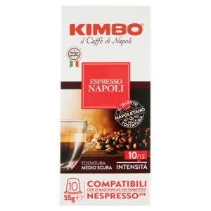 Kimbo Espresso Napoli Compatibili Con Le Macchine Nespresso* 10 X 5,5 G