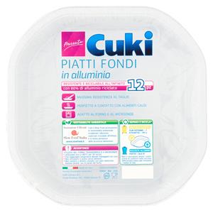 Cuki Presenta Piatti Fondi In Alluminio 12 Pz