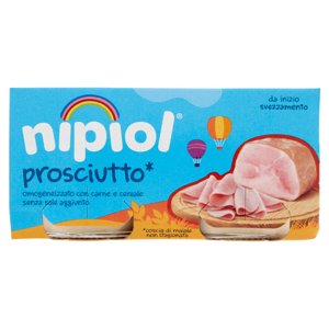 Nipiol Prosciutto* Omogeneizzato Con Carne E Cereale 2 X 80 G