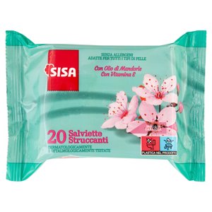 Sisa Salviette Struccanti Con Olio Di Mandorle 20 Pz