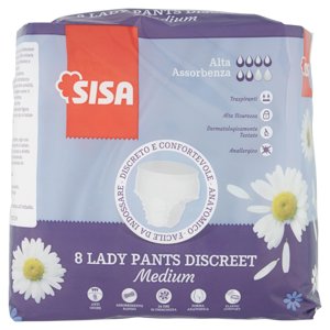 Sisa Lady Pants Discret Medium 8 Pz