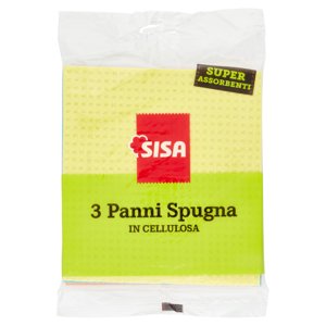 Sisa Panni Spugna In Cellulosa 3 Pz