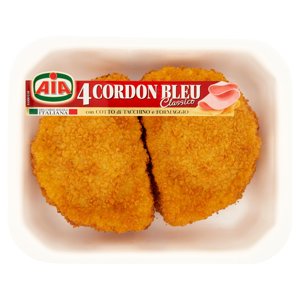 Aia 4 Cordon Bleu Classico Con Cotto Di Tacchino E Formaggio 0,490 Kg