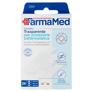 Farmamed Cerotto Trasparente Con Protezione Batteriostatica 24 Pz